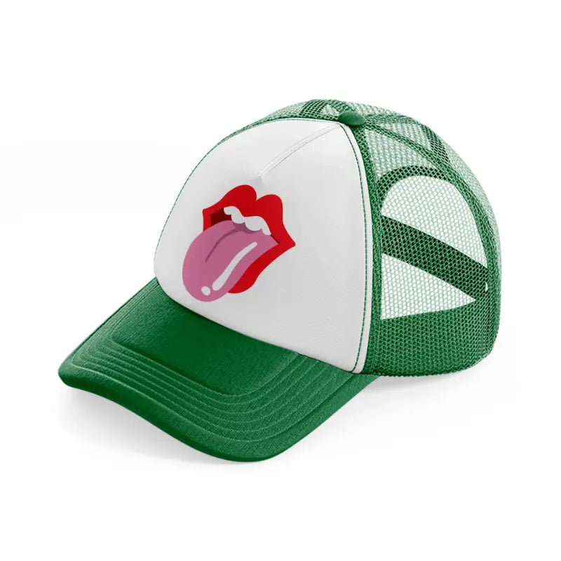 icon18 green and white trucker hat