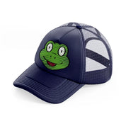 038-frog-navy-blue-trucker-hat