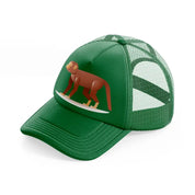 015 monkey green trucker hat