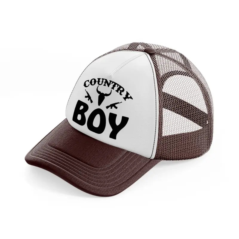 country boy-brown-trucker-hat