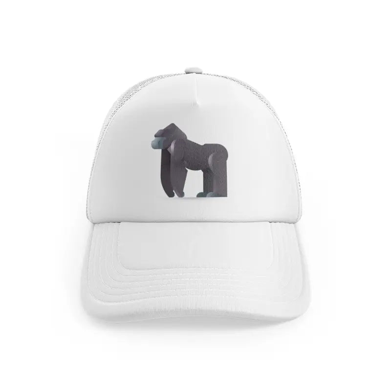 019-gorilla-white-trucker-hat