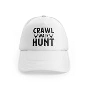 Crawl Walk Hunt Hornswhitefront-view