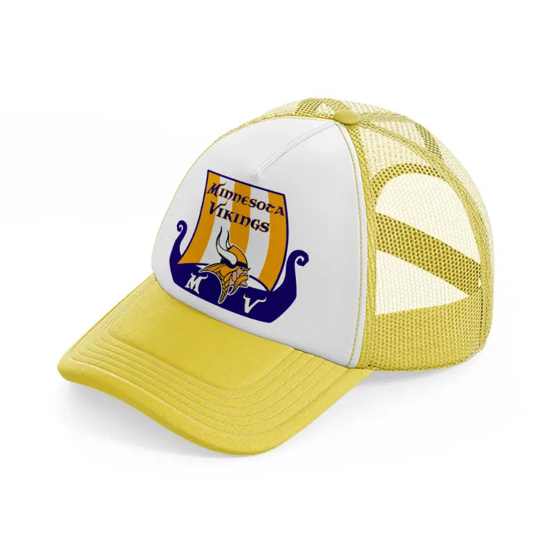 minnesota vikings mv-yellow-trucker-hat