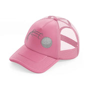 golf ball-pink-trucker-hat