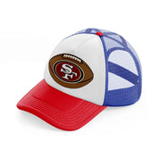49ers american football ball-multicolor-trucker-hat
