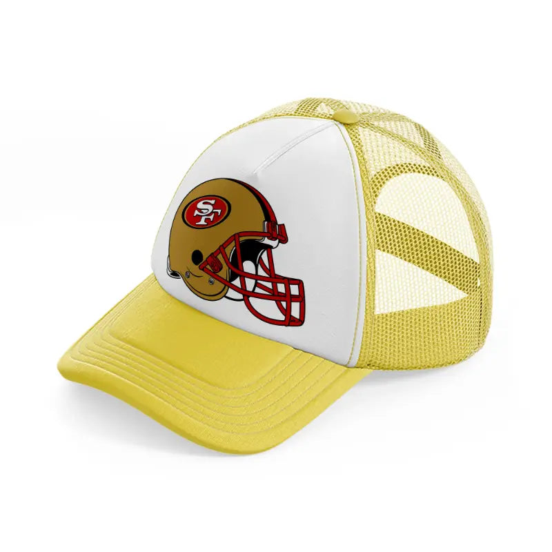 49ers helmet-yellow-trucker-hat