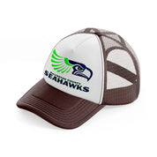 galveston county seahawks-brown-trucker-hat