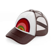 groovy shapes 08 brown trucker hat