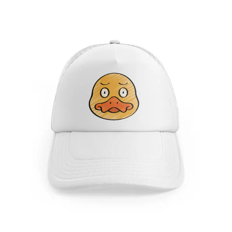 025-duck-white-trucker-hat