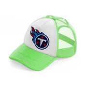 tennessee titans round emblem-lime-green-trucker-hat