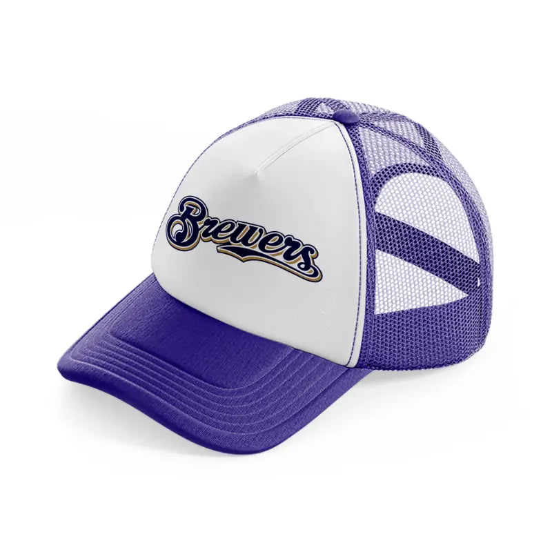 brewers-purple-trucker-hat
