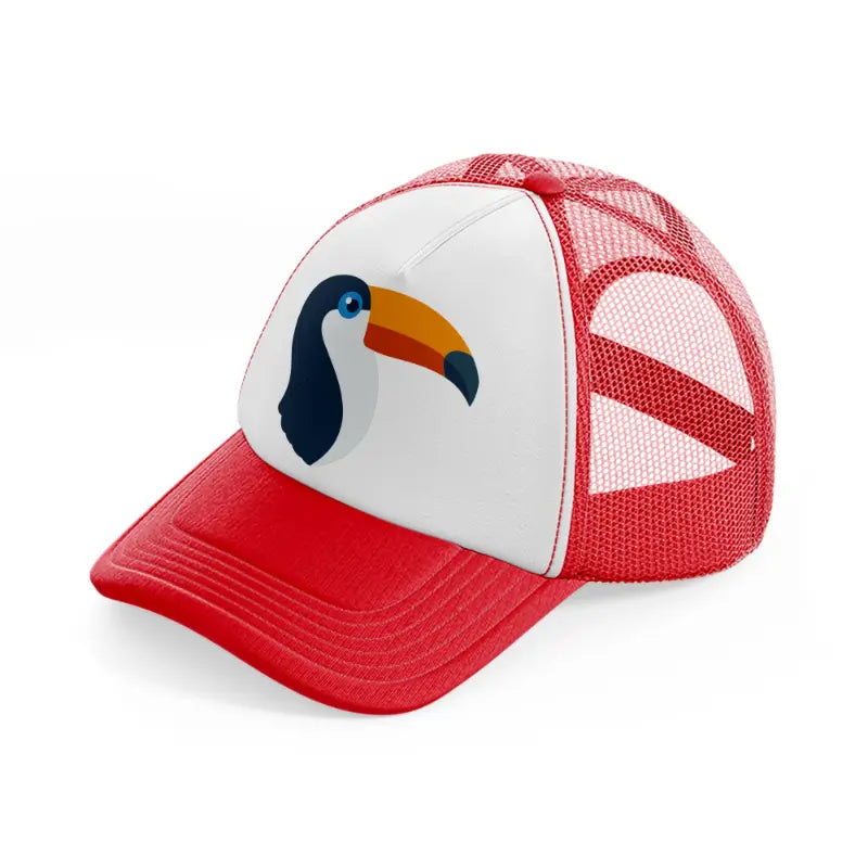 toucan-red-and-white-trucker-hat