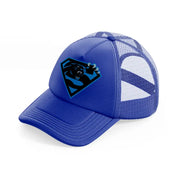 carolina panthers superhero-blue-trucker-hat