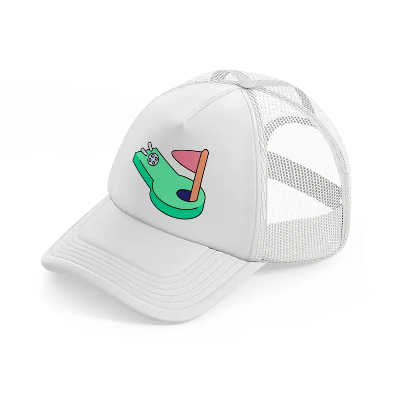 mini golf-white-trucker-hat