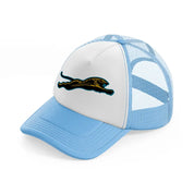 jacksonville jaguars minimalist-sky-blue-trucker-hat