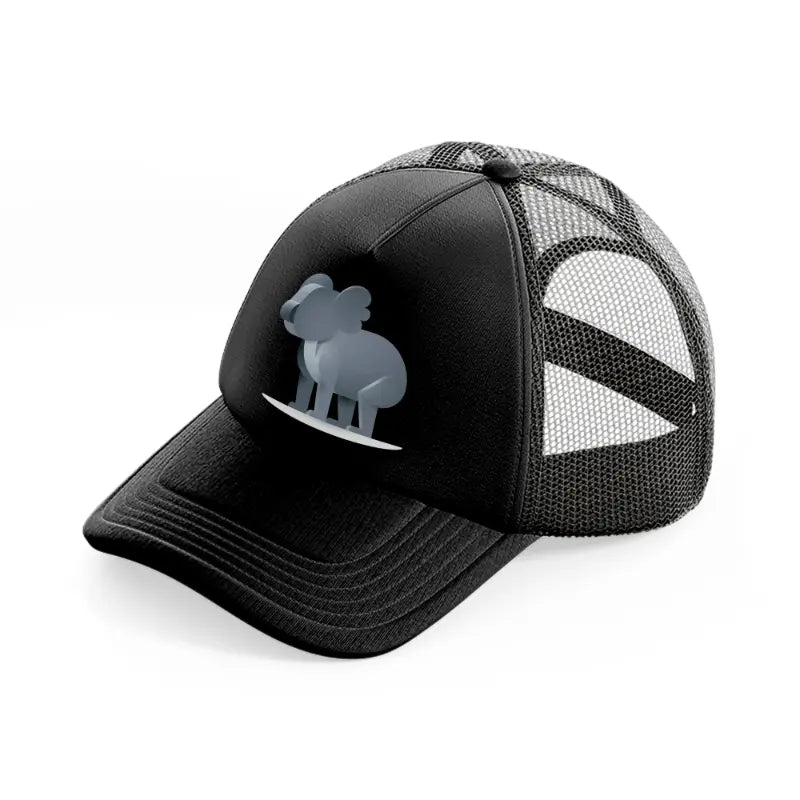 004-koala-black-trucker-hat