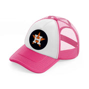 houston astros retro-neon-pink-trucker-hat