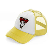 arizona diamondbacks emblem yellow trucker hat