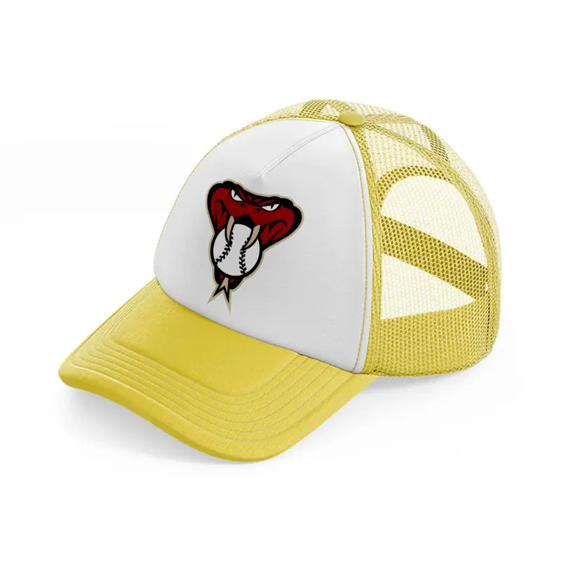 arizona diamondbacks emblem-yellow-trucker-hat