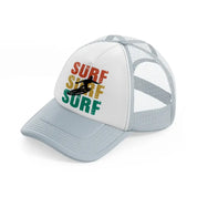 surf grey trucker hat