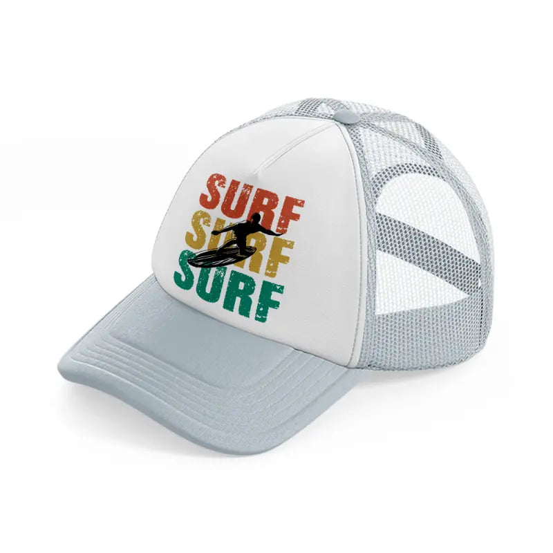 surf grey trucker hat