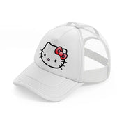 hello kitty emoji-white-trucker-hat