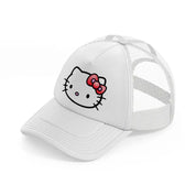 hello kitty emoji white trucker hat