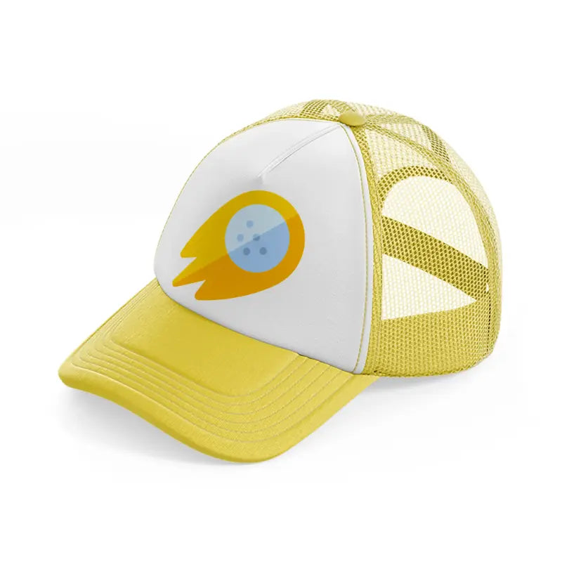 golden golf ball-yellow-trucker-hat
