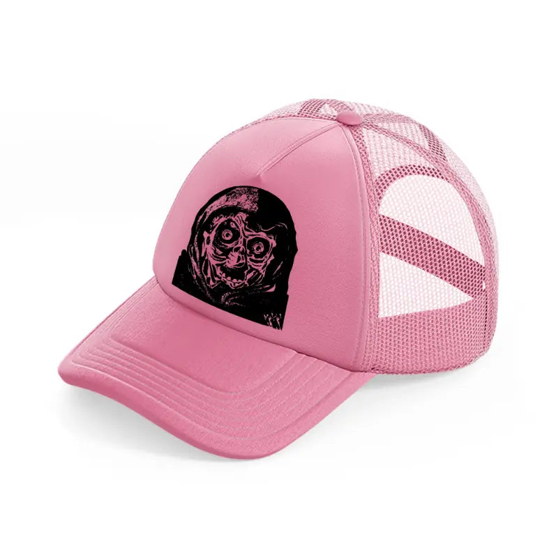 halloween ghost pink trucker hat