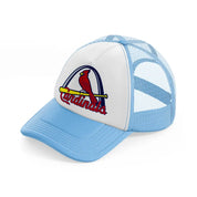 cardinals bird logo-sky-blue-trucker-hat