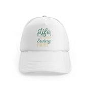 Life Is Short Swing Hardwhitefront view