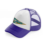 miami dolphins flag-purple-trucker-hat