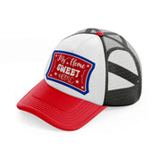 my home sweet home-01-red-and-black-trucker-hat