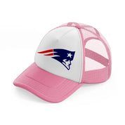 new england patriots retro-pink-and-white-trucker-hat