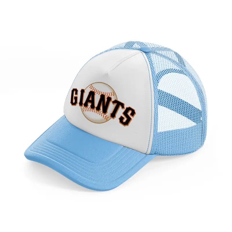 san francisco giants ball sky blue trucker hat