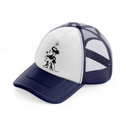 minnie mouse-navy-blue-and-white-trucker-hat