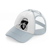 scary old man-grey-trucker-hat