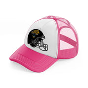jacksonville jaguars helmet-neon-pink-trucker-hat