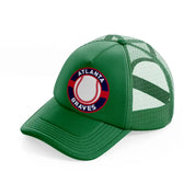 atlanta braves retro-green-trucker-hat