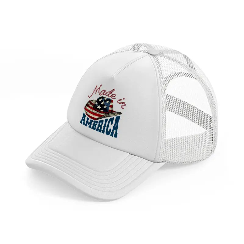 made in america-white-trucker-hat