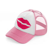 lips-pink-and-white-trucker-hat