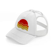 sun waves-white-trucker-hat