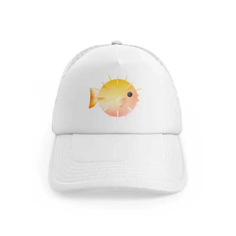 puffer-fish-white-trucker-hat