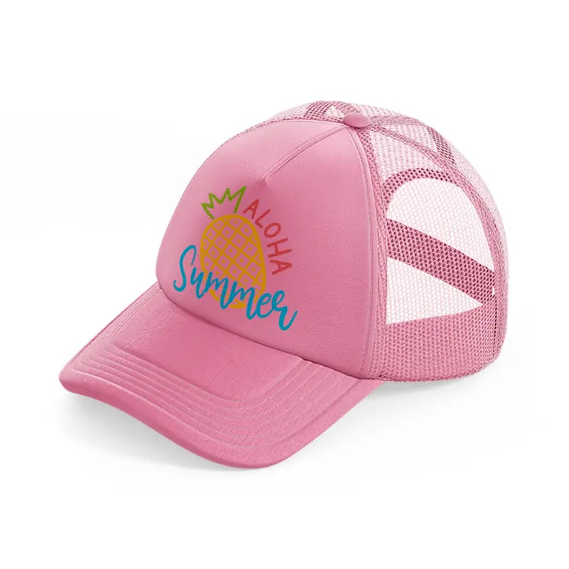 aloha summer-pink-trucker-hat