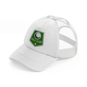 golf club green white trucker hat