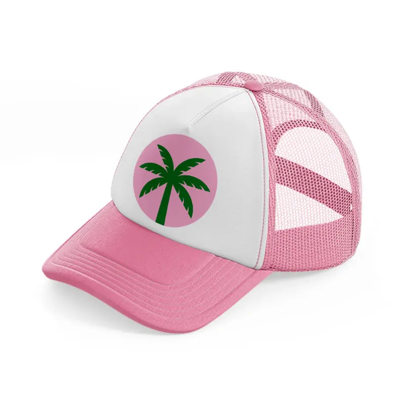 groovy 60s retro clipart transparent 08 pink and white trucker hat