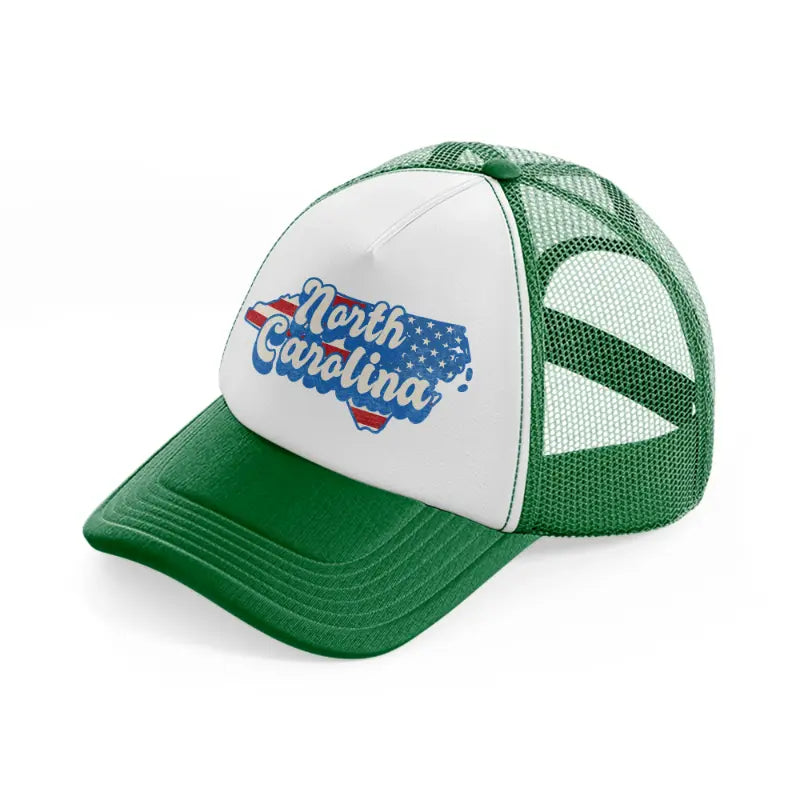 north carolina flag-green-and-white-trucker-hat