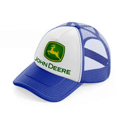 john deere green-blue-and-white-trucker-hat