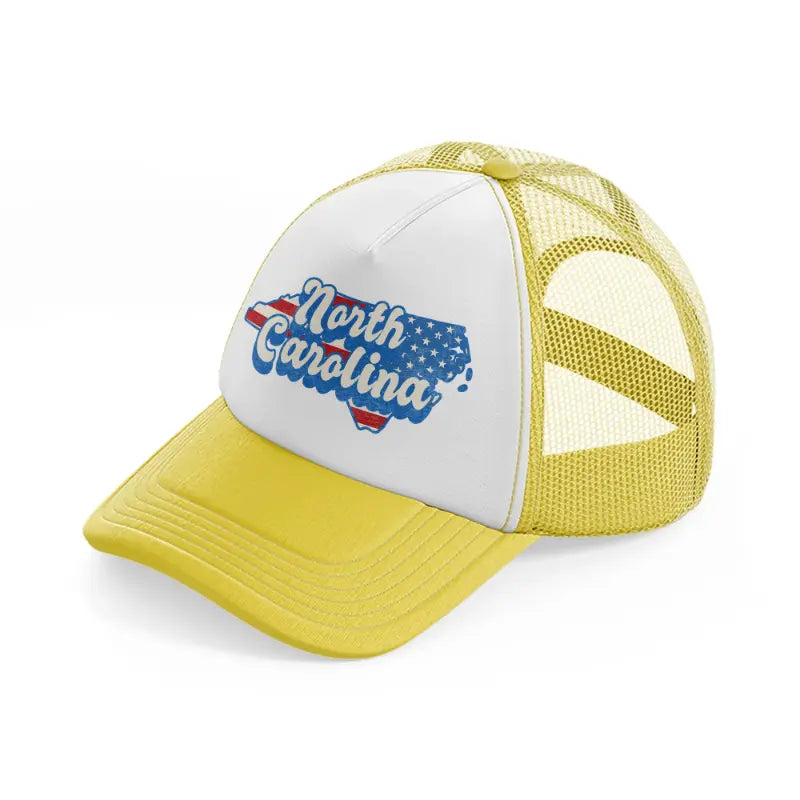 north carolina flag yellow trucker hat