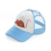 045 mouse sky blue trucker hat